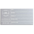 Laser Engraved Aluminum Commercial Name Plates - Up to 9 Square Inches
